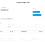 WP-HR Manager Employee Profile Job Tab